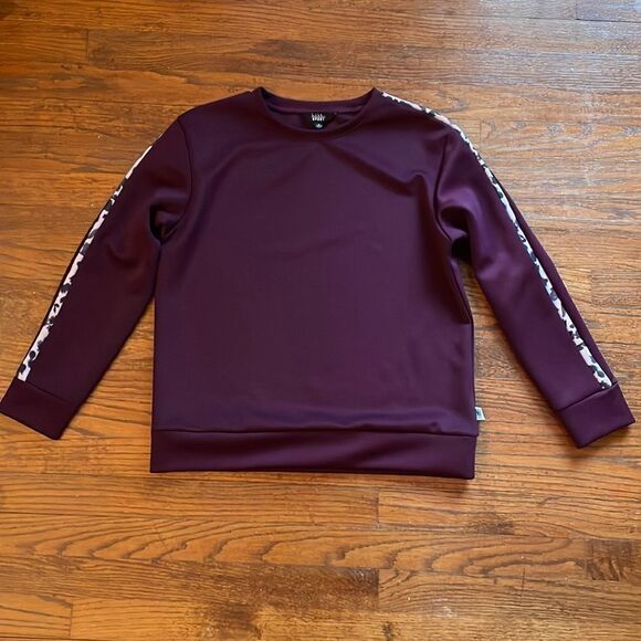 Nicole Miller Sport Purple Crewneck Pullover - Picture 1 of 6